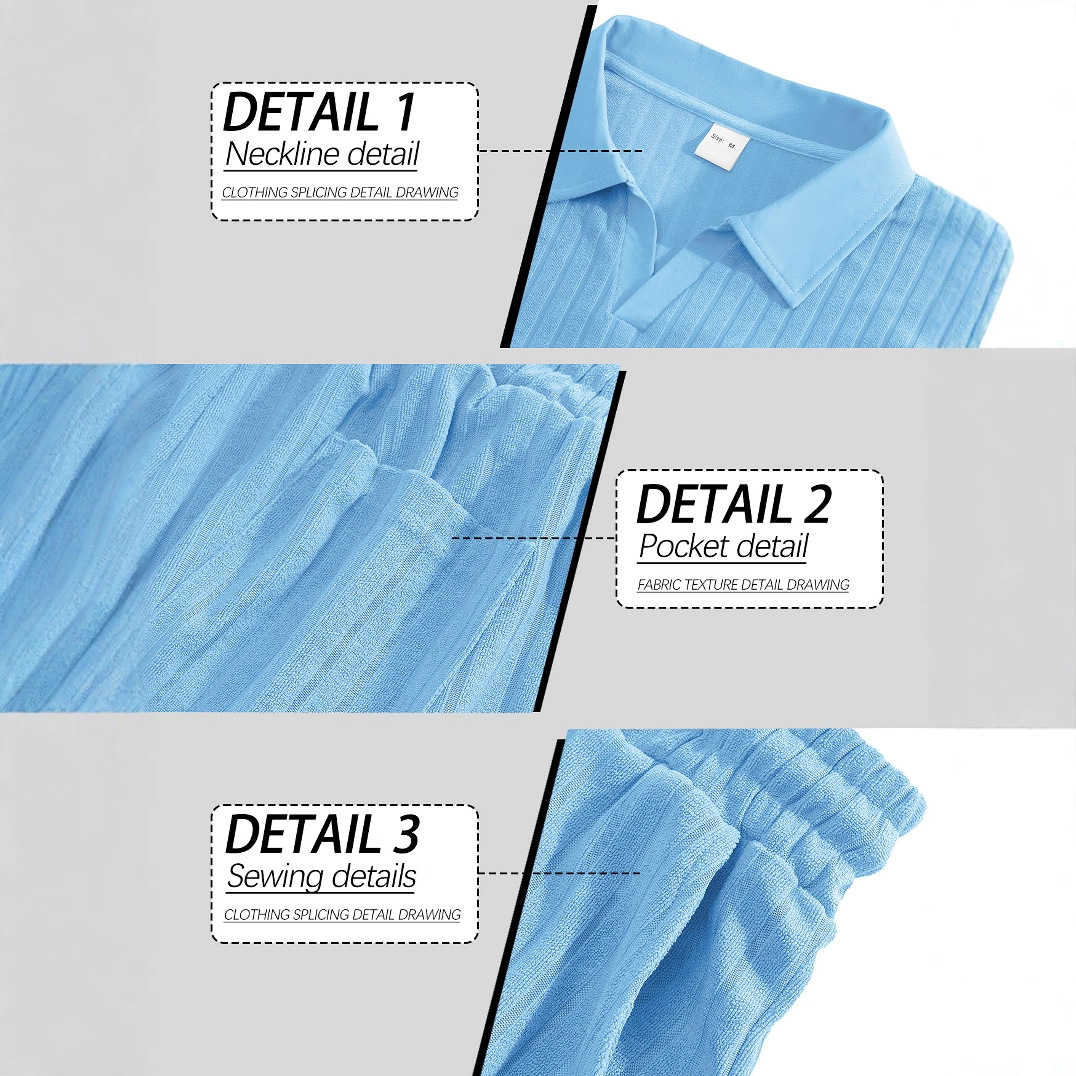 25 pantalones cortos de manga corta con textura europea y americana transfronteriza para hombres, deportes de ocio de verano, estilo de dinero viejo, camisa POLO de solapa