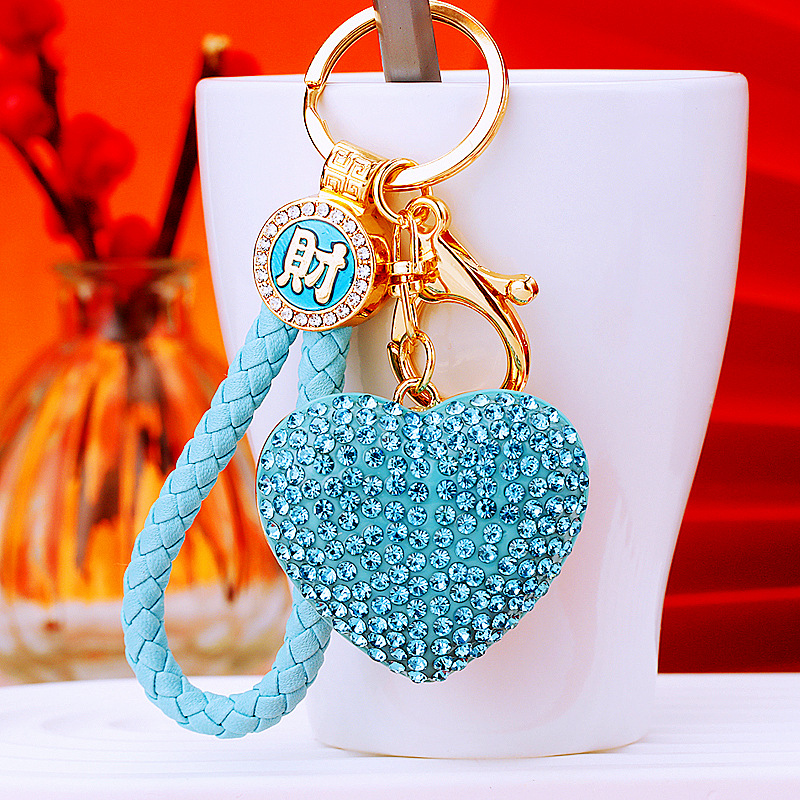 50g Weight Bag Pendant, Keychain Classification 1 Piece Quantity Holiday, Outdoor Occasion Metal Material Heart Shape Pattern Women's Gender Sweet, Simple Style Style Sweet Simple Style Heart Shape Metal Women's Bag Pendant Keychain 14