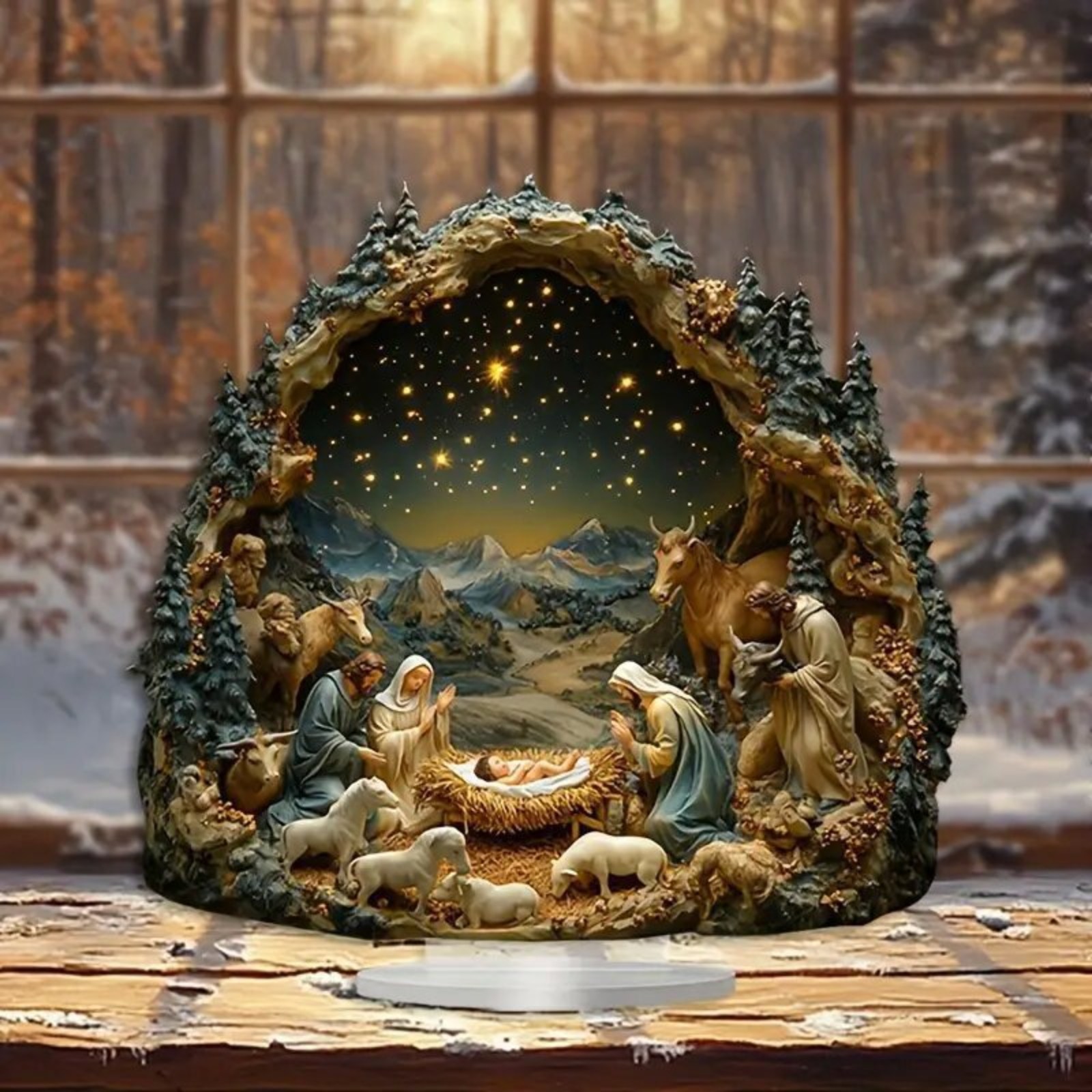 Cross-border new product: desktop decorations, home and office acrylic ornaments, Christmas decorations