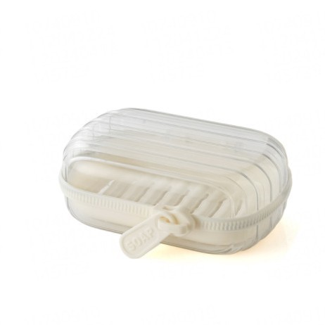 Luz de lujo portátil pequeño viaje a prueba de fugas caja de jabón cremallera creativa con cubierta sellada caja de almacenamiento de jabón de drenaje de doble capa