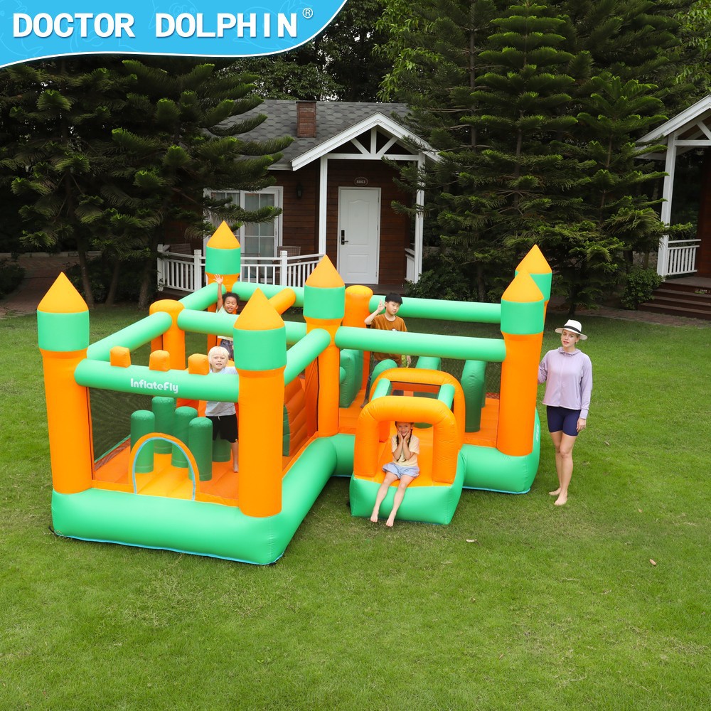 Doctor Pig| Castillo infláble pequeño interior infláble diapositivos combinados para niños trampolín parque castillo