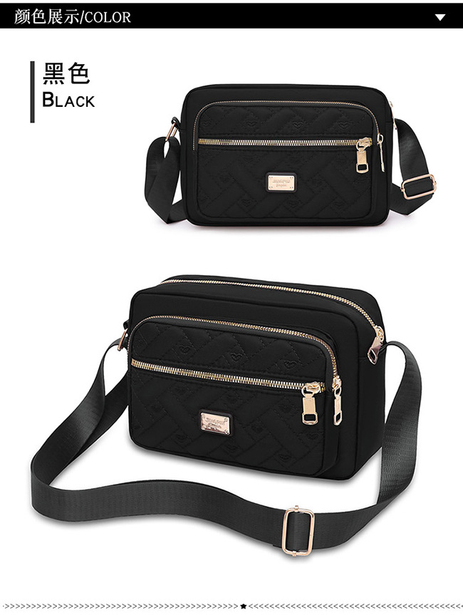 Neue Stil-Crossbody-Tasche zum Ausgehen, große Tasche für Einzelhandelstische, leichte Luxus-Kleinquadrat-Tasche, französische Kleinreisetasche, modische Oxford-Stoff-wasserdichte Geldbörse