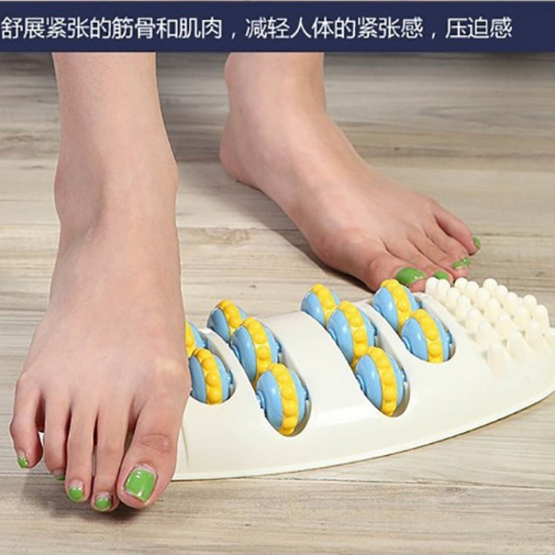 足底脚底按摩器仿鹅卵石脚部按摩轮足部腿部按摩脚器穴位滚珠家用|undefined