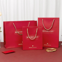 厂家现货手提袋红色烫金礼品袋高档礼物纸袋服装购物礼品袋批发
