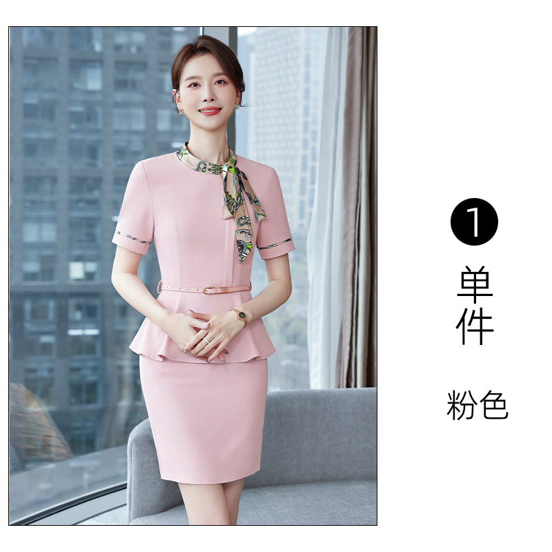 LLY652 pink dress (comes with belt)