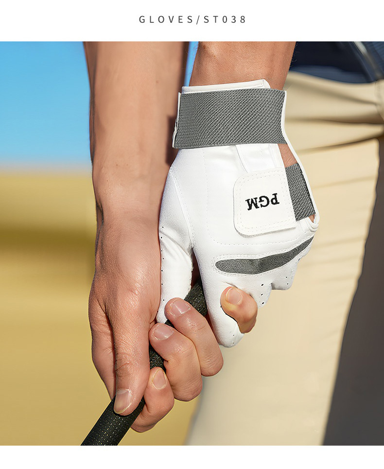 Găng tay golf PGM nam chỉnh sửa tư thế, da cừu chống trơn, thoáng khí, một tay trái — XL, L, M chi tiết 13