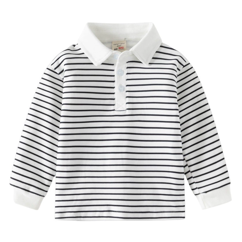 Детская рубашка ПОЛО, новый стиль 2029, утепленная футболка с длинными рукавами и лацканами для мальчиков, детские осенние топы в корейском стиле, дропшиппинг