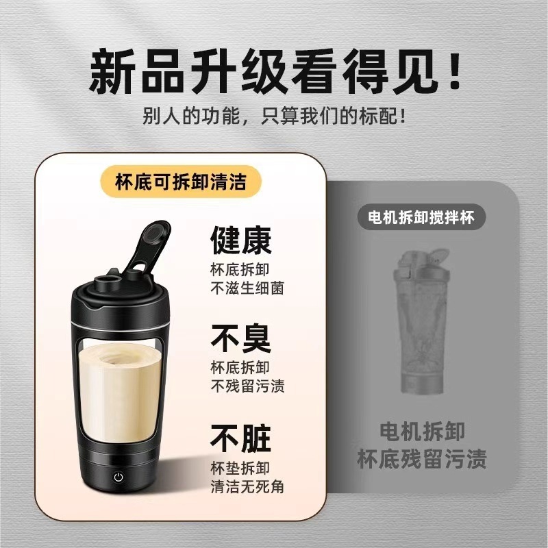 新自动搅拌杯tritan便携式健身动水杯630ml咖啡蛋白粉电动摇摇杯|undefined