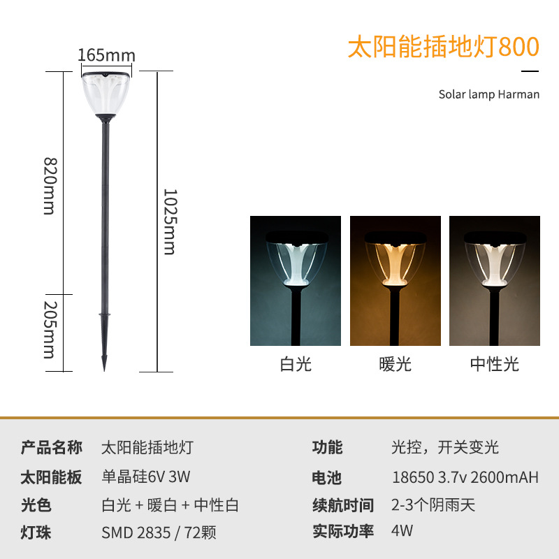 2021惠民跨境 新款太阳能花园草坪灯  户外照明防水庭院灯led壁灯