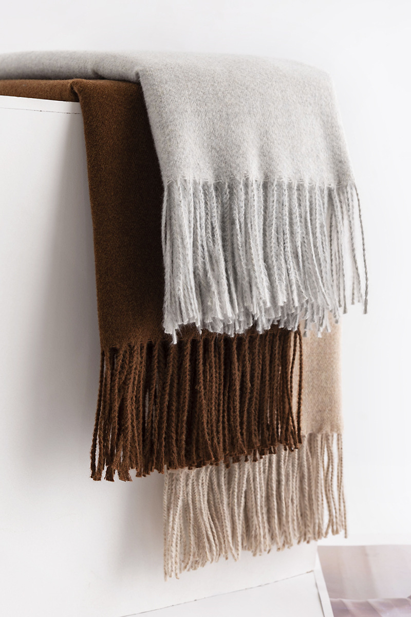 Damenmode Langer Schal Winter Warm Großer Schal Abendkleid Kaschmirschal Hochzeitsschal Weich_voghion.com