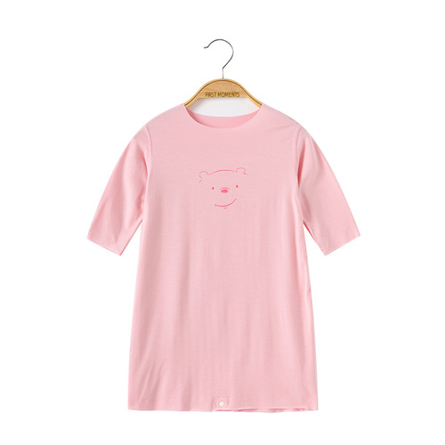 Infant Boneless Modal Long-Sleeve Bodysuit Spring and Autumn Thin Baby Ice Silk Pajama Children's Homewear Air Conditioning