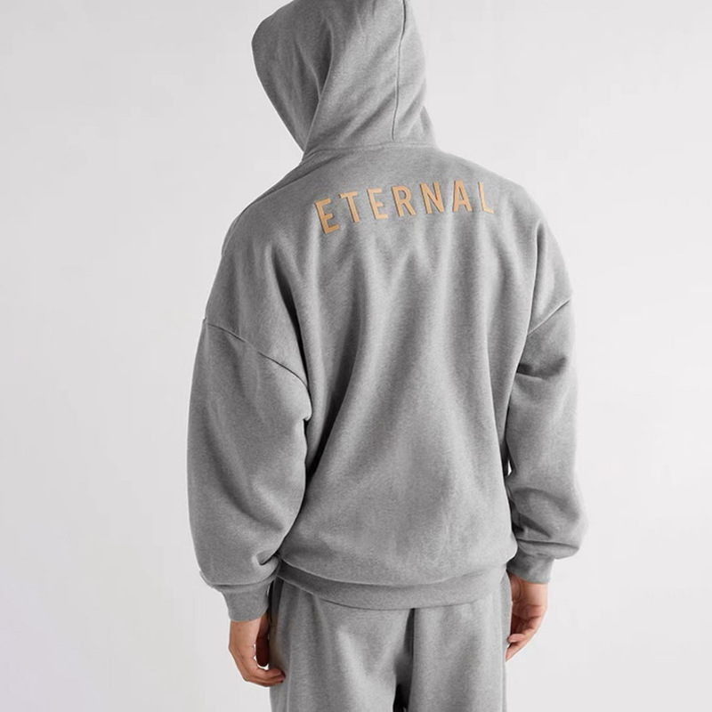 Fog Stack Main Line Lettering Fog Eternal Hoodie Trendy American Street Style Loose Cotton Sweatshirt Fog Stack Main Line Lettering Fog Eternal Hoodie Trendy American Street Style Loose Cotton Sweatshirt