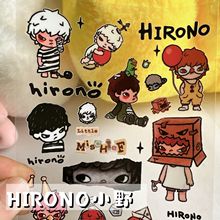 果冻贴纸小红书同款HIRONO小野高颜值小众潮玩diy手机壳平板装饰