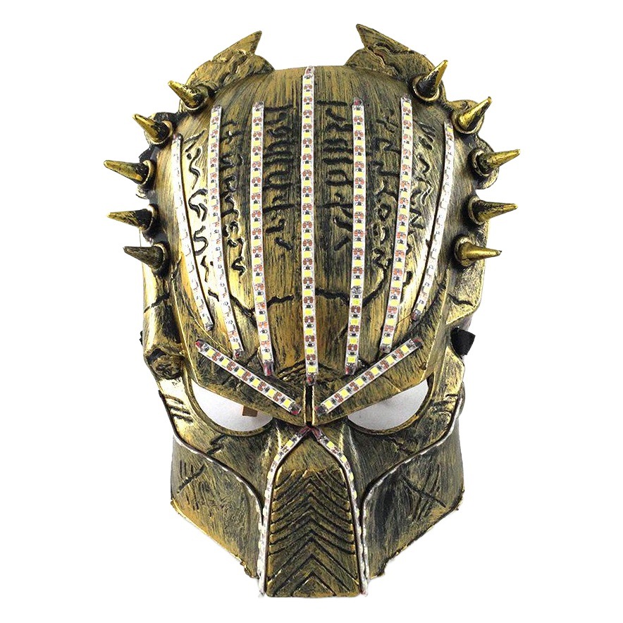 LED hierro Guerrero máscara 5V resaltar película tema rendimiento luminoso apoyos flash máscara luminosa nuevo