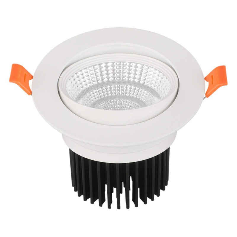 Светодиодный прожектор для дома и гостиной, потолочный встроенный антибликовый прожектор с высоким пальцем, трехцветный переменный свет, прожектор основного света