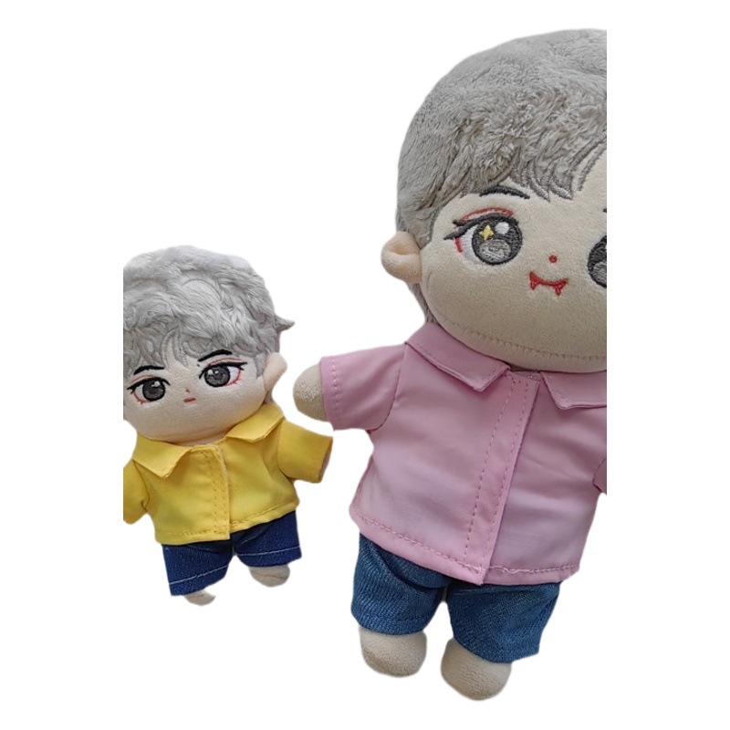 10cm doll 15cm20CM shirt cotton doll doll inside shirt outside solid color shirt wholesale Cheap