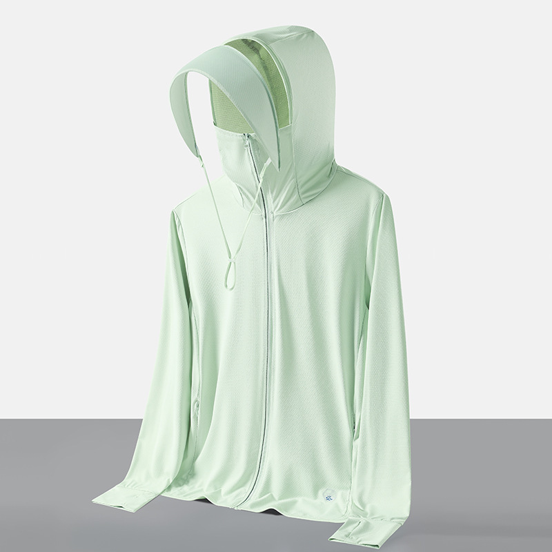 Gran sombrero de brida ropa de protección solar personalizada parejas de verano chaqueta de verano publicidad de ropa de piel impresa logotipo