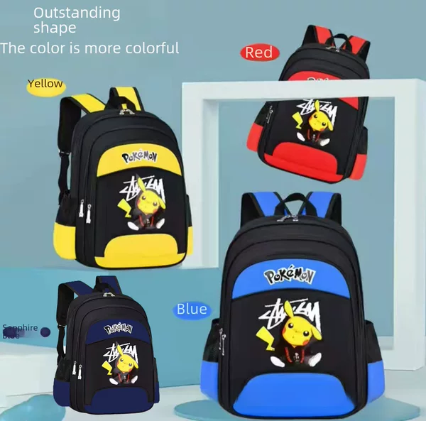 Factory Direct Sales Schoolbags for Primary School Students, Lightweight and Trendy Cartoon Schoolbags for Grades 1 to 6, Designed to Reduce Burden and Protect the Spine, Wholesale
