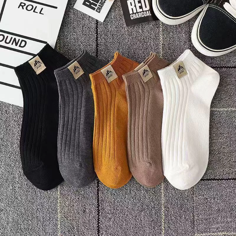 Одноразовые носки для лодыжки, 100 пар, унисекс, один размер, assorted черный белый серый