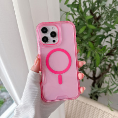 三合一マグネット式携帯ケースはIP6PROMAXの明るい面と同じ色の360携帯ケースを適用して、南米北米に浸透しています。