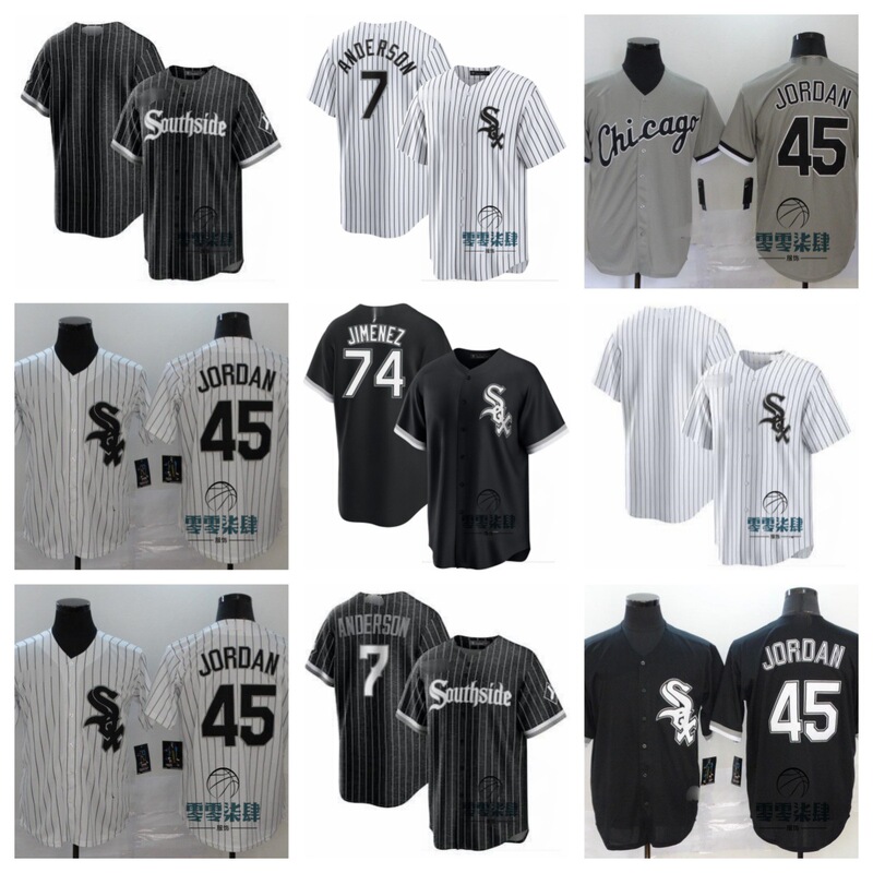 Foreign Trade Wholesale Baseball Uniform White Sox Team Blank Version White Sox Jersey # 45 # 7 Spot Support Dropshipping Foreign Trade Wholesale Baseball Uniform White Sox Team Blank Version White Sox Jersey # 45 # 7 Spot Support Dropshipping