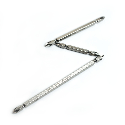 Cross-border 65/100/150mm double-ended magnetic cross screwdriver head electric pneumatic screwdriver head