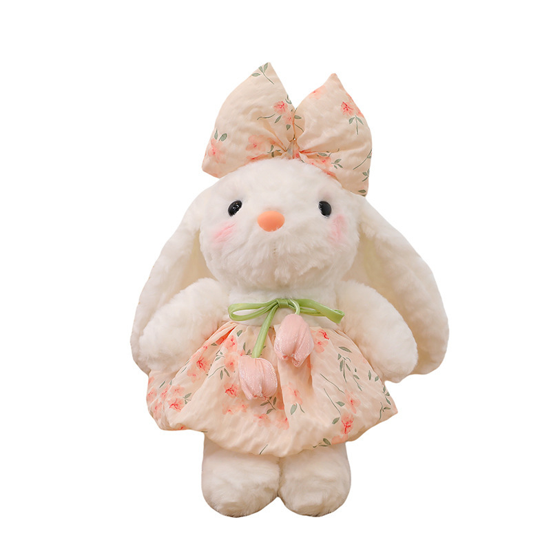 新しいチューリップの花のウサギのぬいぐるみのぬいぐるみの子供の誕生日プレゼント|undefined