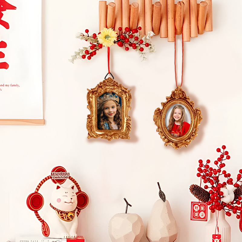 Cross-Border Creative Christmas Tree Home Decoration Pendant Mini Photo Frame Photo Wall Decoration Hanging Keychain Accessories Cross-Border Creative Christmas Tree Home Decoration Pendant Mini Photo Frame Photo Wall Decoration Hanging Keychain Accessories