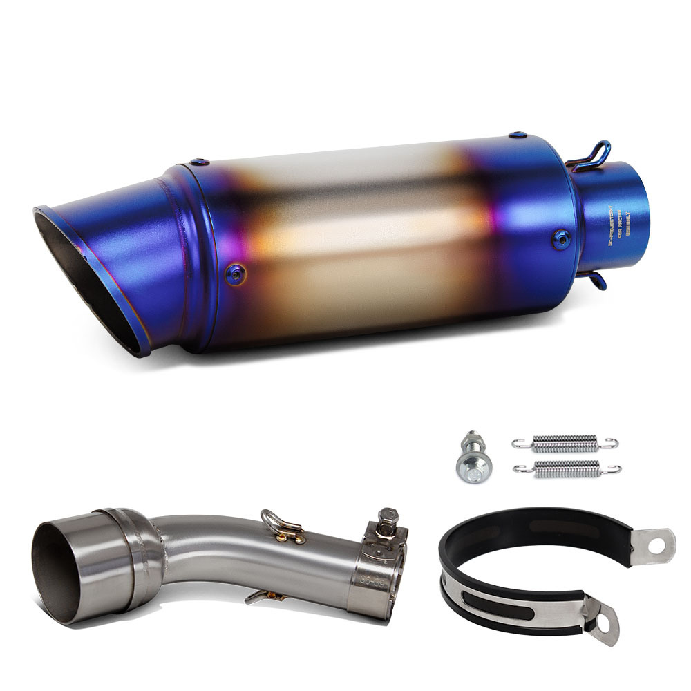 Suitable for Motorcycle Modified Exhaust Pipe R3 Stainless Steel Middle Section Sc Scorpion Barrel Tail Section 15-24 Years