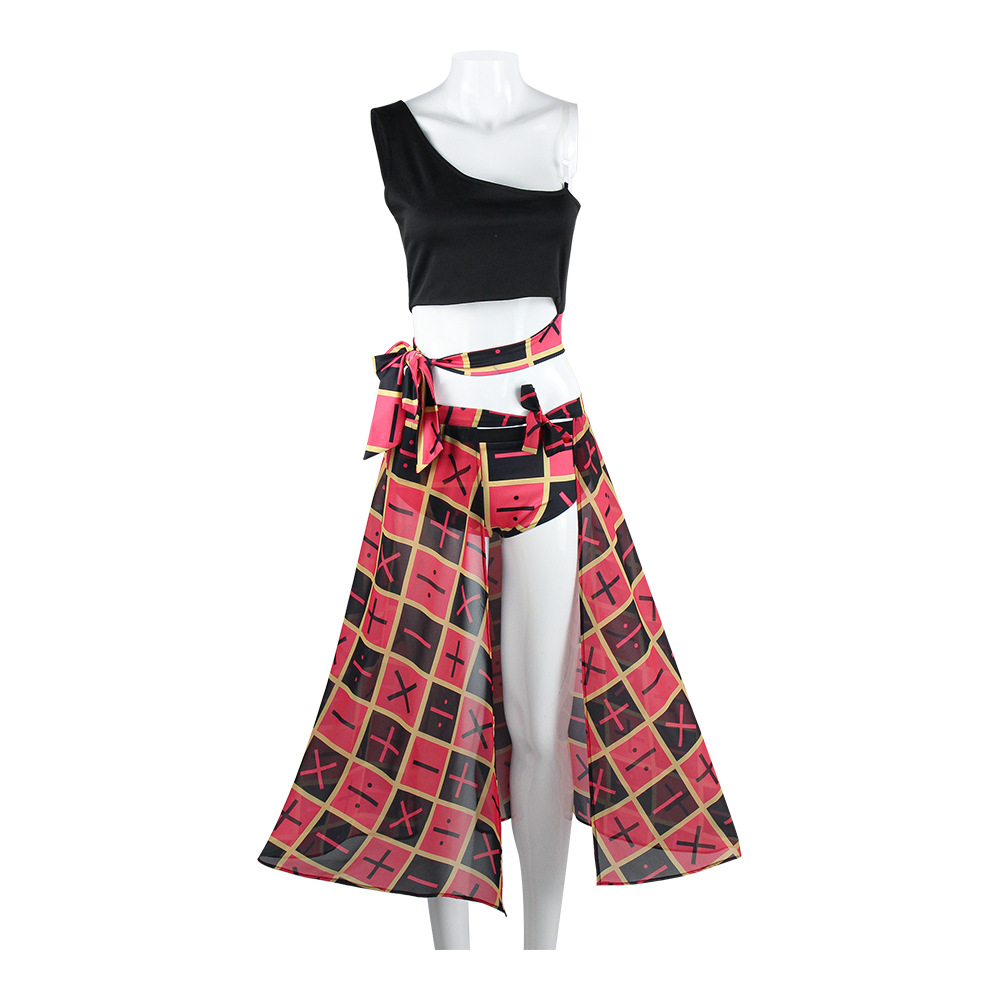 Terry Hugh Anime Cos Clothing Summer Swimsuit Same Style Split cosplay Clothing Hot Spring Swimsuit