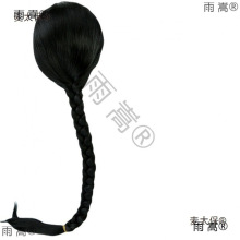 清代拍摄假发清代假辫子清朝男士辫子头套孔乙己男士整顶头