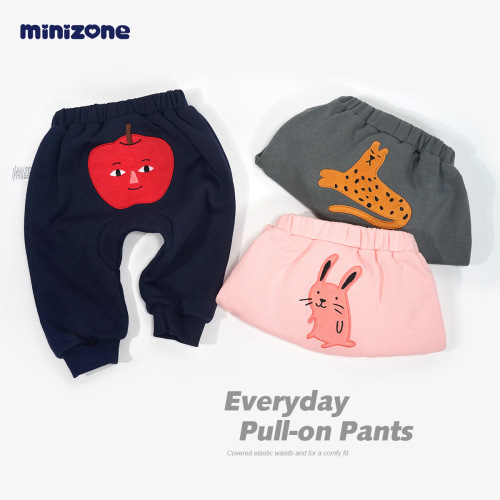 minizone children's casual pants baby mosquito pants infant A class long pants children's clothing sports pants 