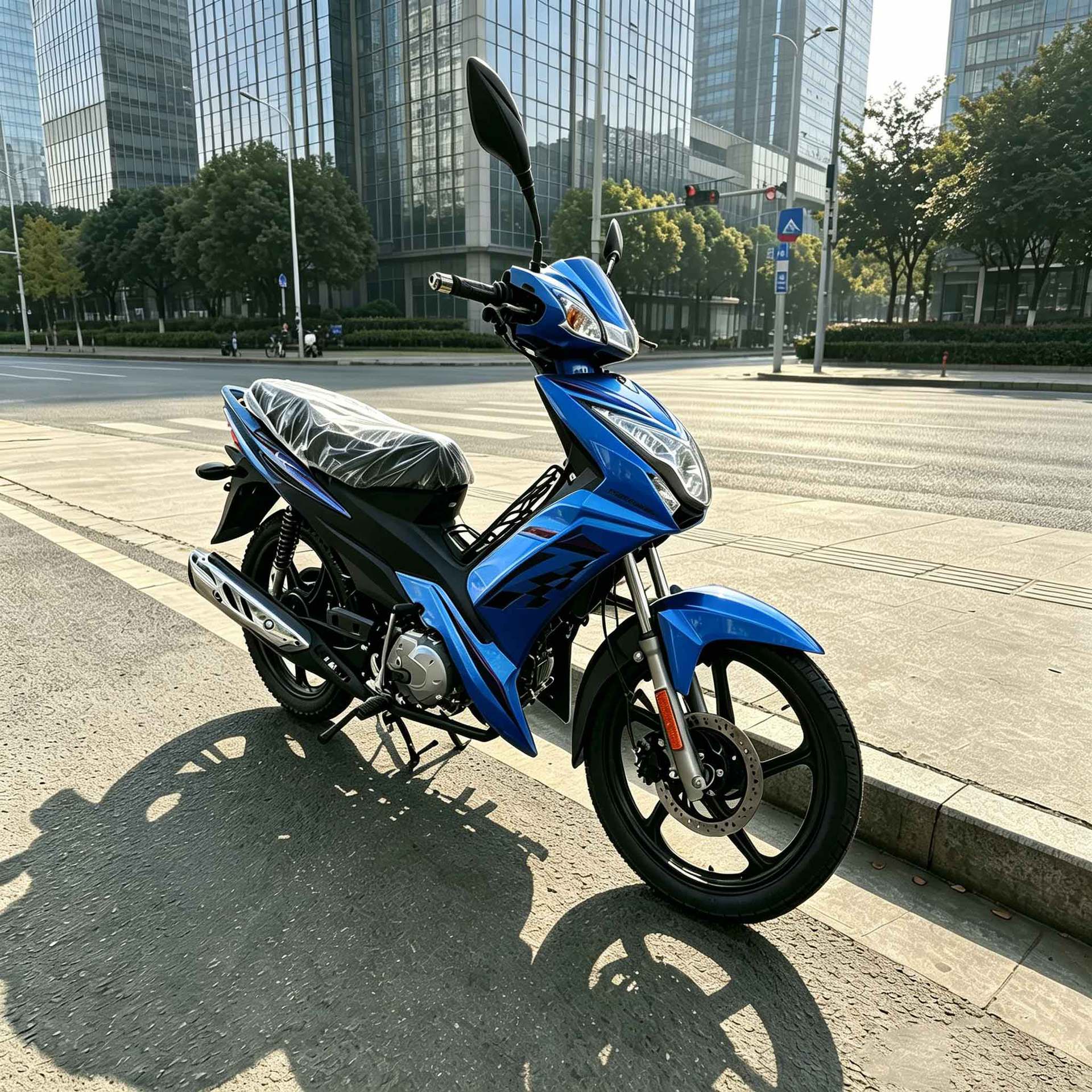 African Two-Wheeled Mobility Motorcycles Have Strong Power, Long Range, and a Sturdy, Durable Body. They Are Popular in Overseas Markets and Are a Cross-Border Vehicle