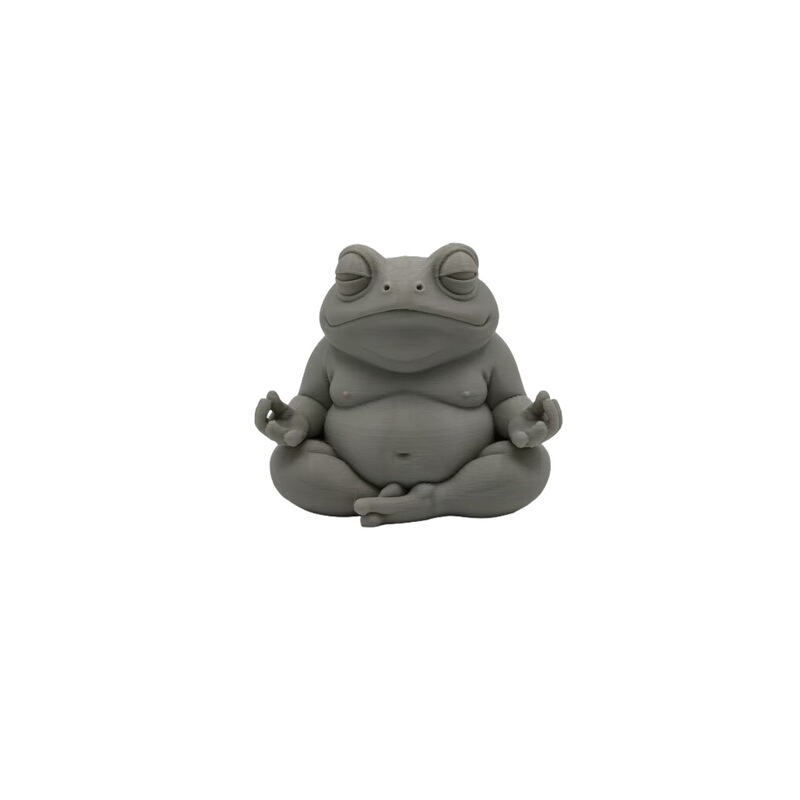 跨境新品3D打印冥想青蛙蛤蟆仙人家居装饰桌面摆件|undefined