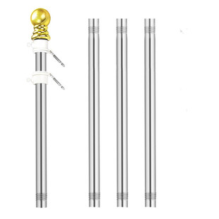 Source Manufacturer Cross-Border Outdoor Stainless Steel Flagpole Anti-Winding Flagpole Aluminum Alloy Flagpole Bracket