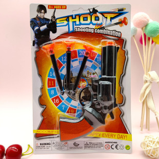 2 yuan pistol Soft Bullet Gun can be fired suction cup gun shooting Chicken children's toy boys two yuan stall new strange