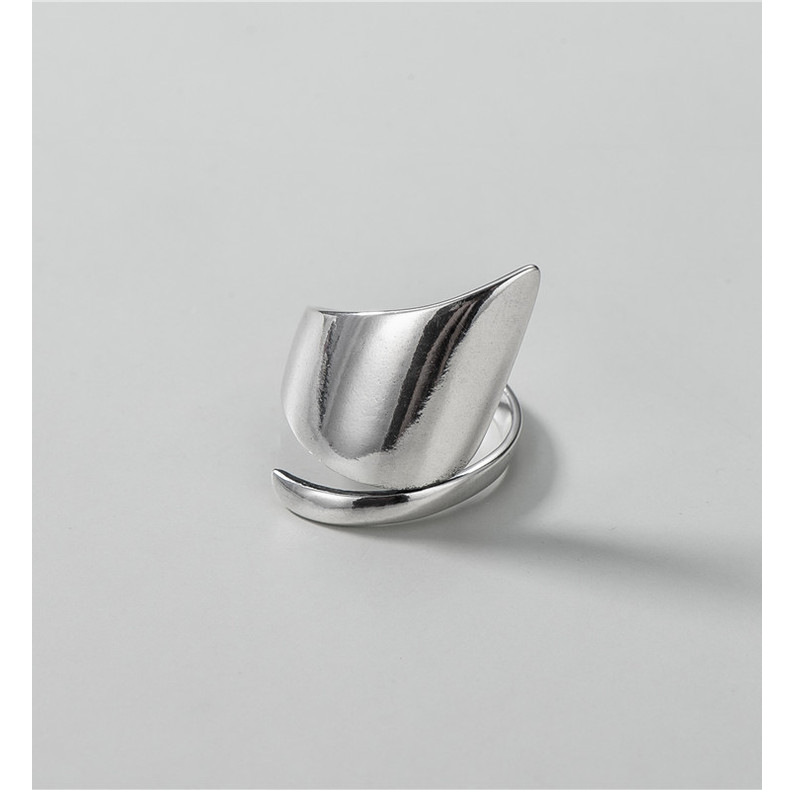 Solid Color Pattern Women's Gender 925 Sterling Silver Solid Color Rings