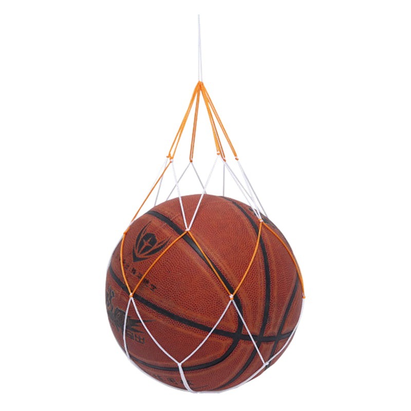Basketball Football net pocket yellow white black and white thick hand-woven ball pocket portable large capacity nylon net ball pocket