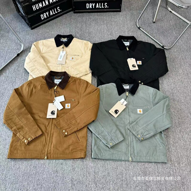 New Cross-Border Color Additions! Classic Carhartt 01 Detroit Woolen Jacket Workwear Couple's Coat
