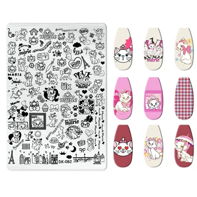 Dırnaq bəzəkləri, Printing Templates for Nail Art - dk-082