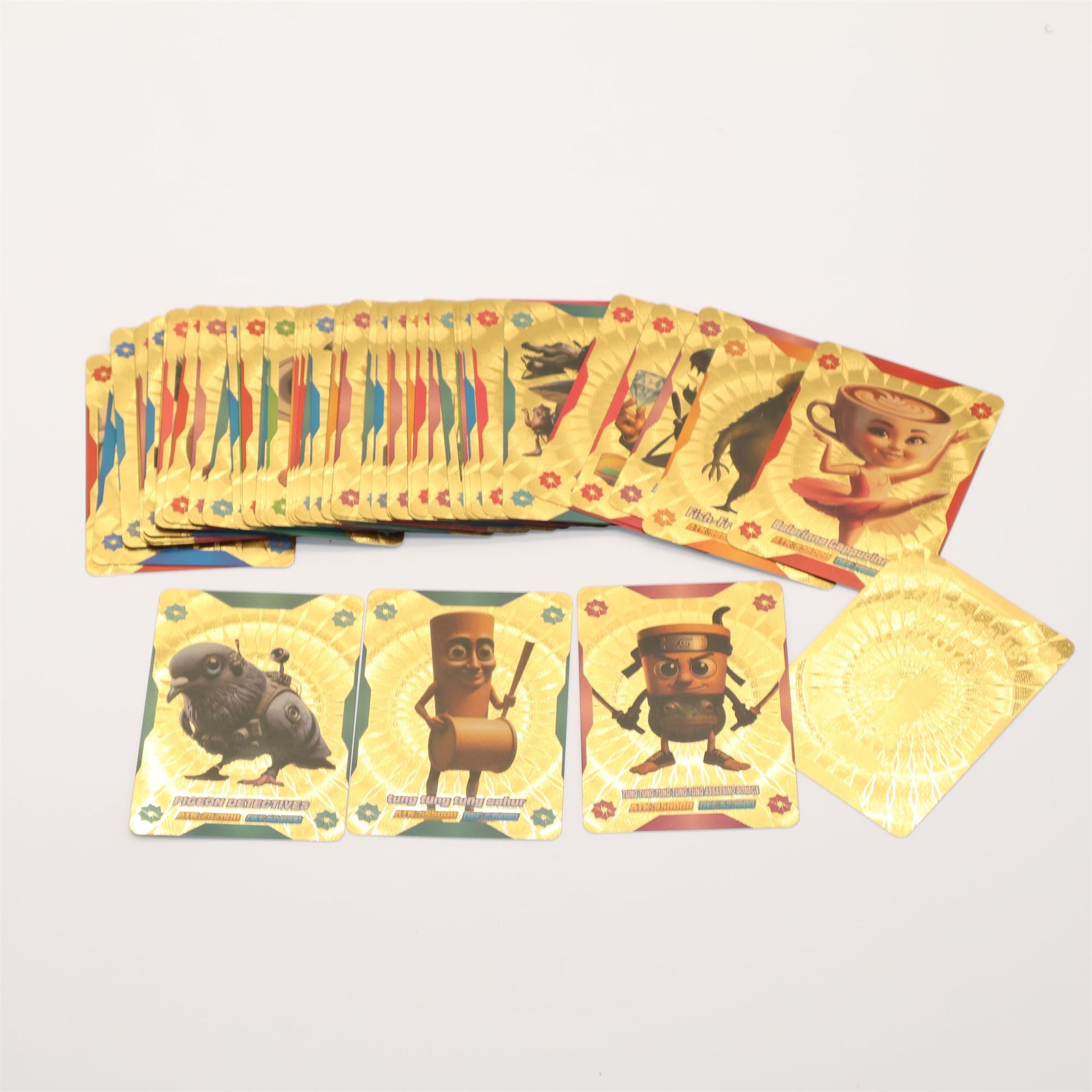 Manufacturer's best-selling cross-border hot item: Italian brainrot Card, gold foil card, American Mountain and Sea Classic card