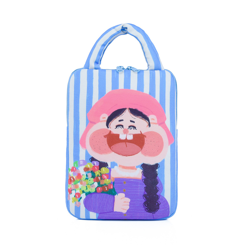 파란색과 흰색 줄무늬 트럼펫( 11.5inch )