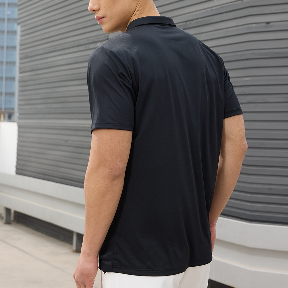 Dijia rápido secado camiseta deportiva Casual medio cremallera blusa con solapa de manga corta polo camiseta de tenis entrenamiento ropa de fitness