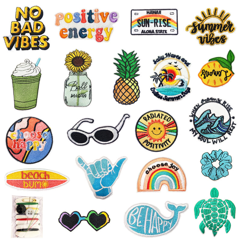 Summer Style Cloth Stickers Beach Travel Scenery Embroidery Stickers Computer Embroidery Discount Wholesale Luggage Decoration Patch Stickers Summer Style Cloth Stickers Beach Travel Scenery Embroidery Stickers Computer Embroidery Discount Wholesale Luggage Decoration Patch Stickers