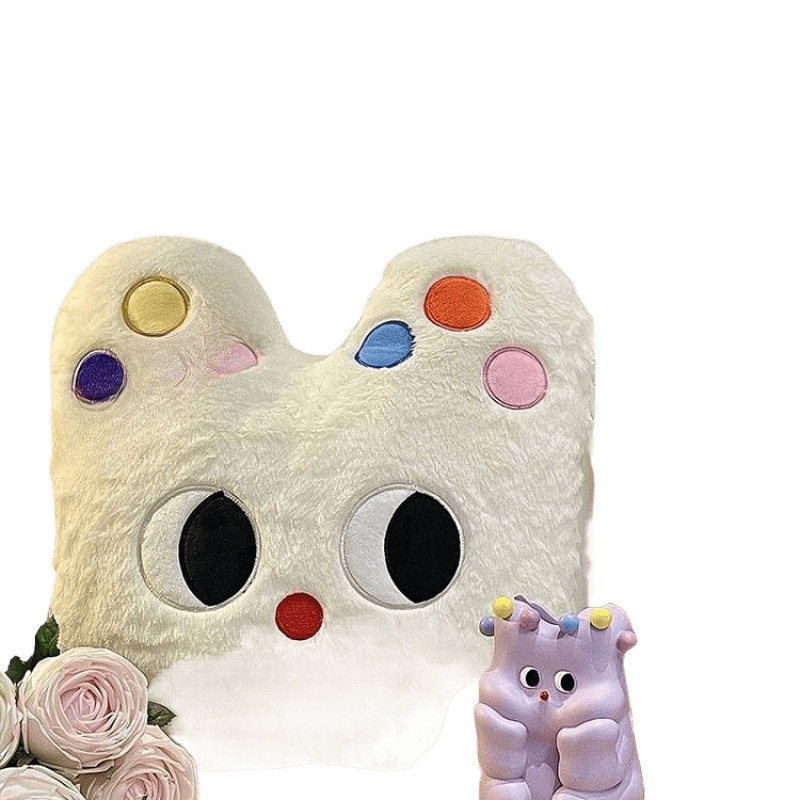 風ミルクパフ猫枕ぬいぐるみかわいいピンクの花ソファ寝室の枕誕生日|undefined