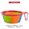 Factory direct supply camouflage silicone bowl pet folding bowl outdoor travel portable cat bowl pet supplies wholesale