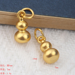 新品琺瑯彩招財進寶福醒獅葫蘆財運手鍊頭繩diy沙金配飾件批