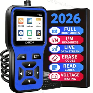 V500 Avtomobil Diaqnostik OBD2 Skanner Aləti Mühərrik Xəta Detektoru