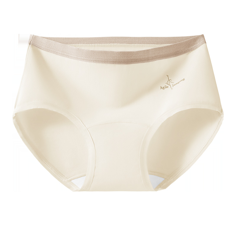 Una categoría de ropa interior de color de contraste de algodón puro entrepierna larga sin costuras, transpirable y cómoda entrepierna deportiva de algodón puro 10A entrepierna antibacteriana ropa interior de mujer