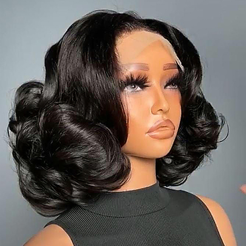 5X5 Gluelesswig Sdd Bouncy Curl Lace Wig Humanhair Export Wig